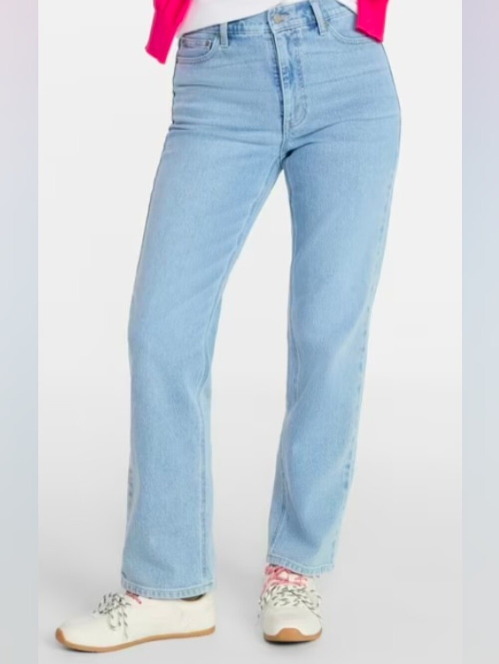 Time and Tru Light Blue High-Rise Straight Leg Jeans